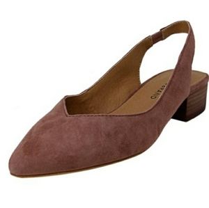 Lucky Brand Women's Caedmam Slingback Mauve Suade